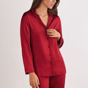 Intimissimi Vibrant Red Satin Pajama Set
